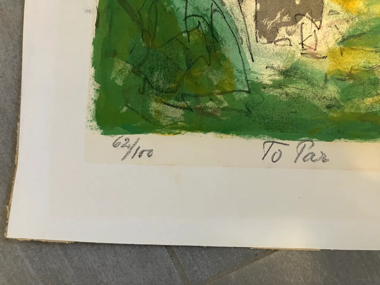 Billede 2 - Litografi Jens Nielsen