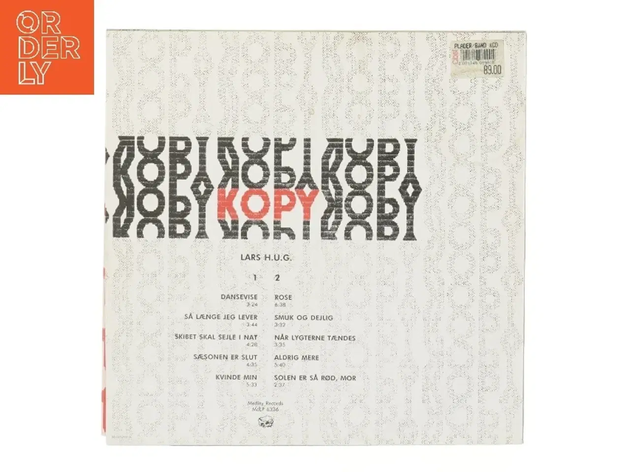 Billede 2 - Lars H.U.G. &#39;Kopy&#39; Album fra Medley Records