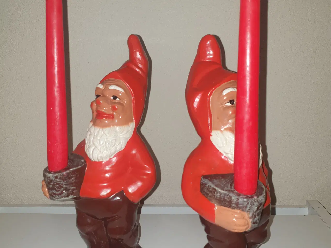 Billede 5 - 4 Antikke Store Nisser i Rødler