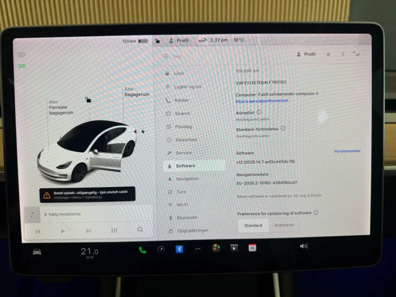 Billede 16 - Tesla Model 3  Long Range AWD