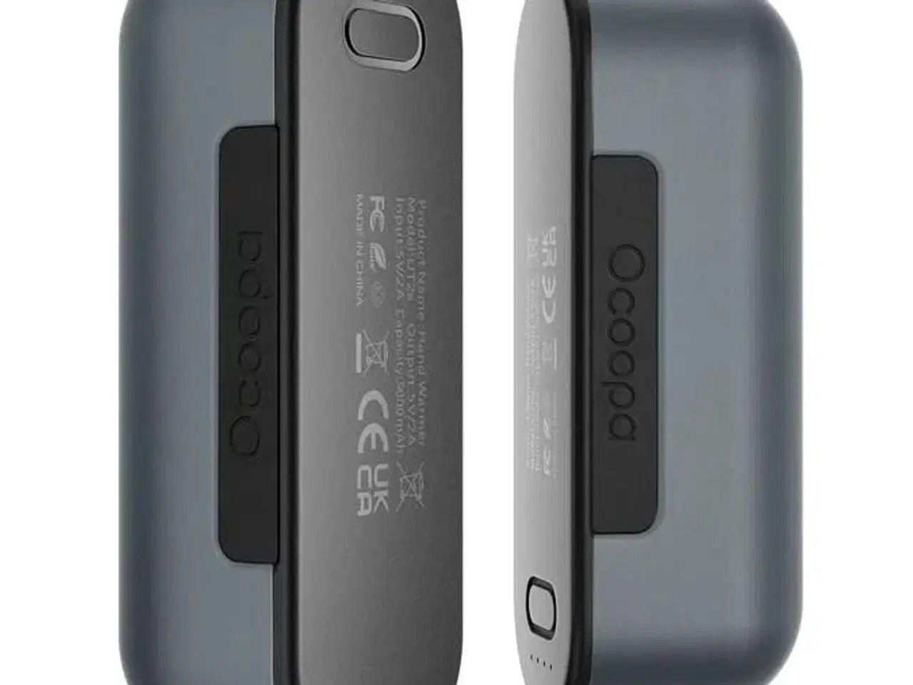 Billede 1 - Håndvarmere genopladelige – Ocoopa UT2s, 2 stk., sort