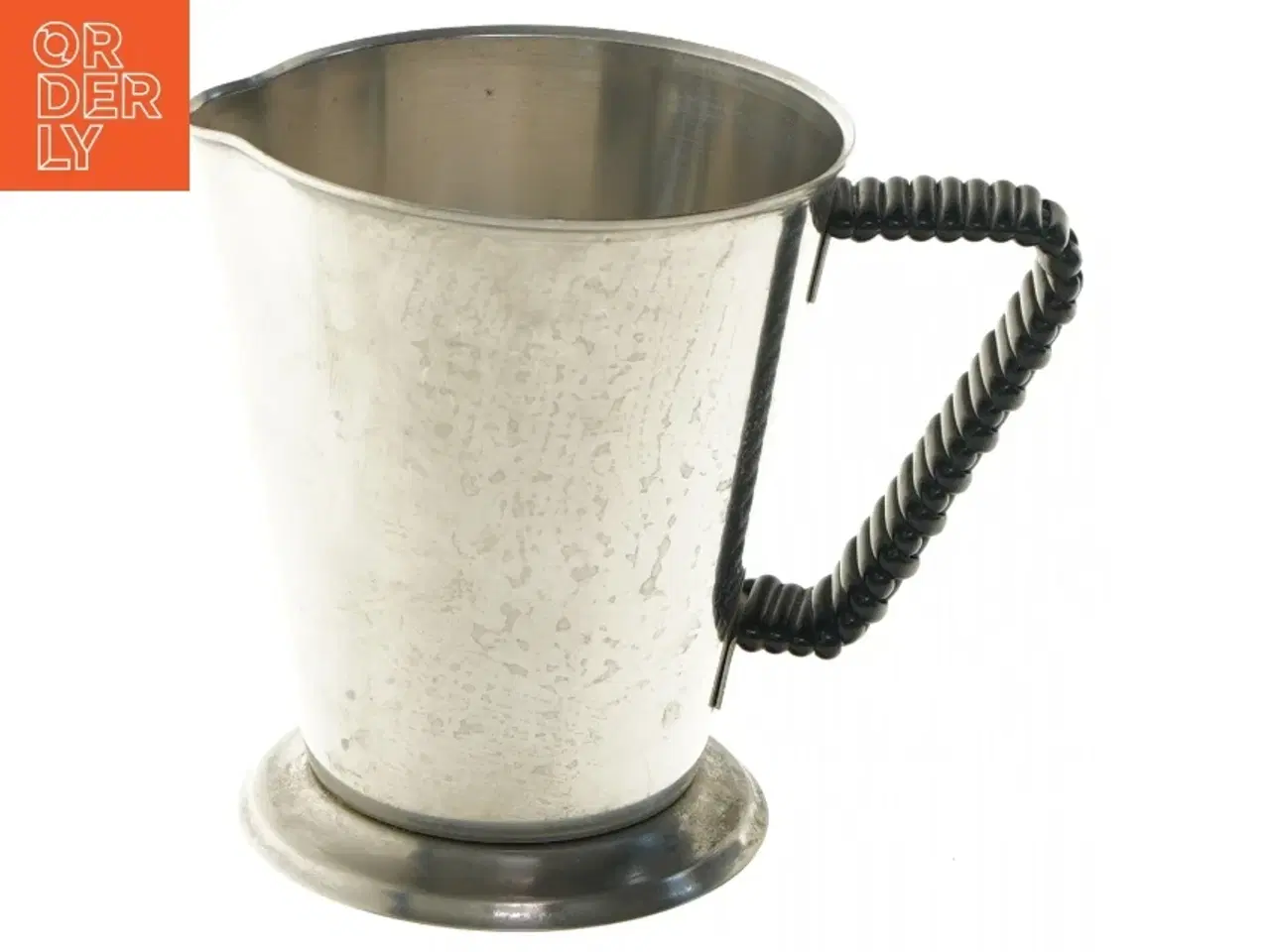 Billede 1 - Retro kande med sort håndtag (str. Ø 10,5 cm længde 12,5 cm)