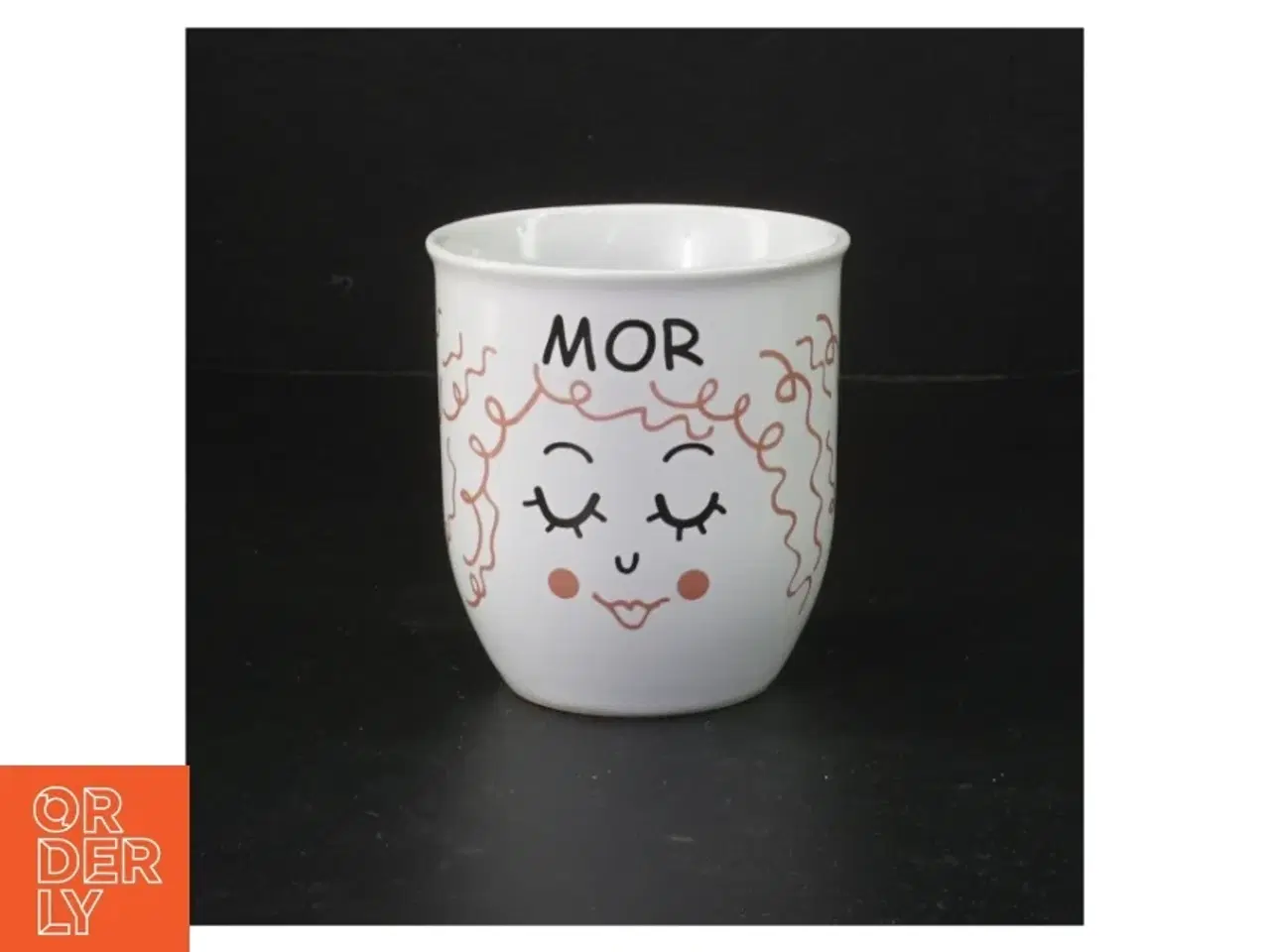 Billede 1 - Krus med teksten &#39;MOR&#39; fra Det Gamle Apotek (str. 9 cm)