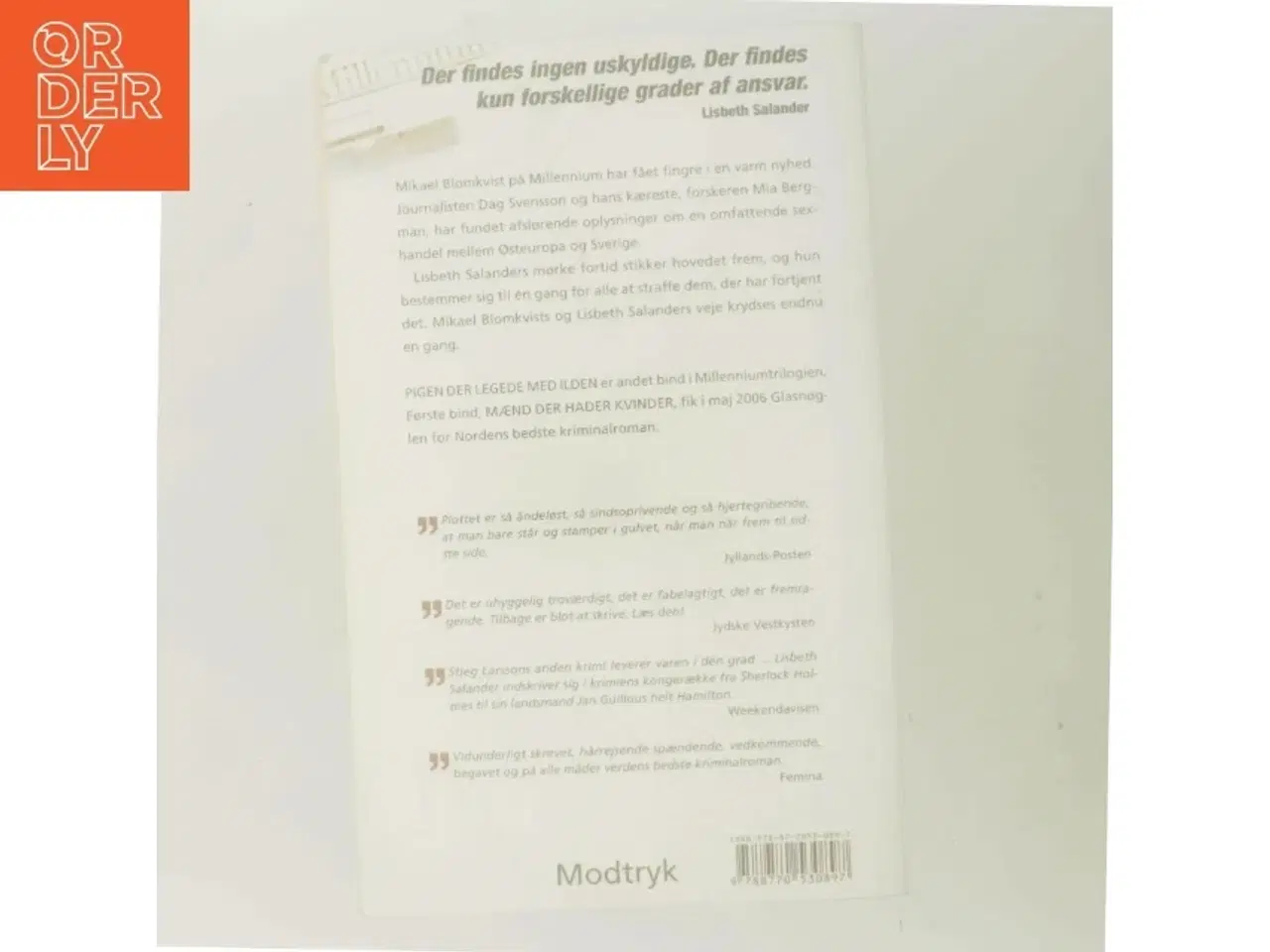 Billede 3 - Pigen Der Legede Med Ilden (Millennium, 2. Bind) af Stieg Larsson (Bog)