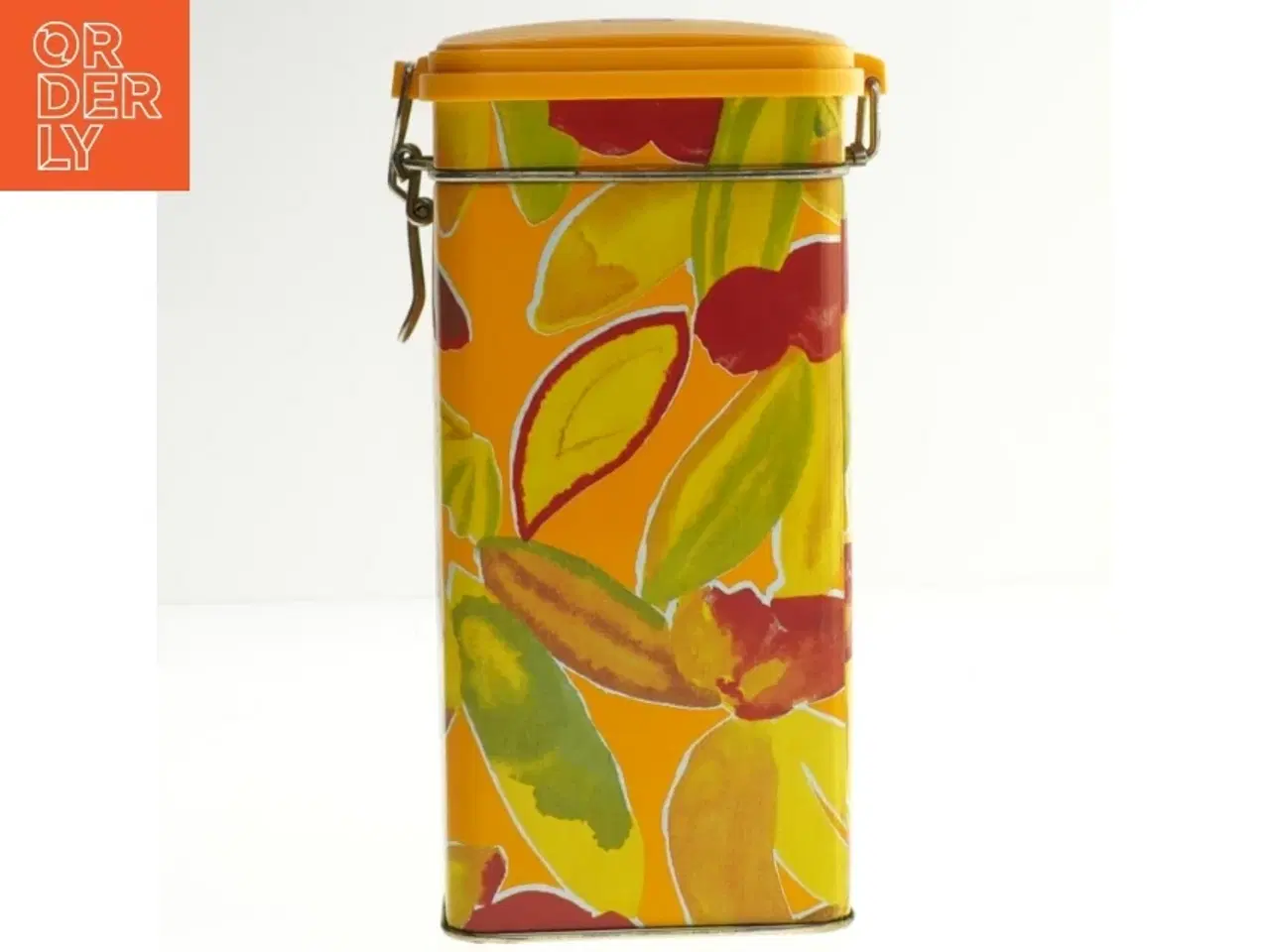 Billede 2 - Gevalia kaffedåse med farverigt design fra Gevalia (str. 20x11x9 cm)