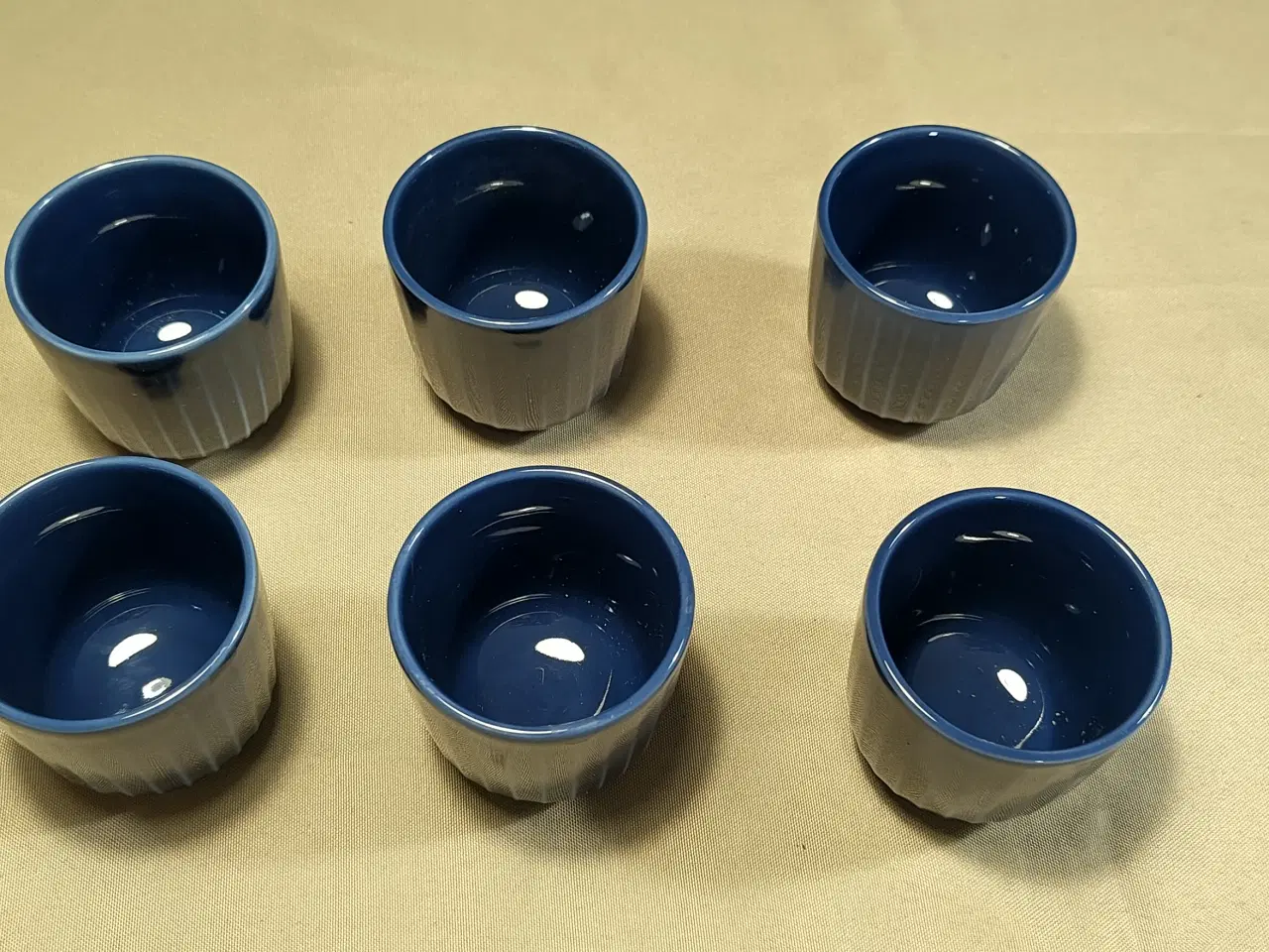 Billede 1 - 6 Kähler espressokopper Indigo blå