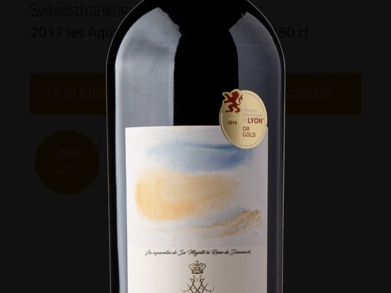 Billede 4 - Fantastisk vin fra kongehuset med guldmedalje