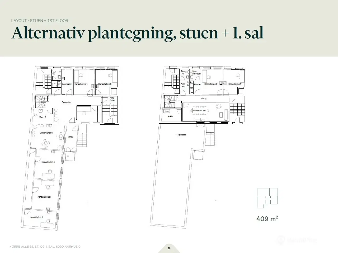 Billede 12 - Lyse. momsfritaget lokaler med fælles tagterrasse