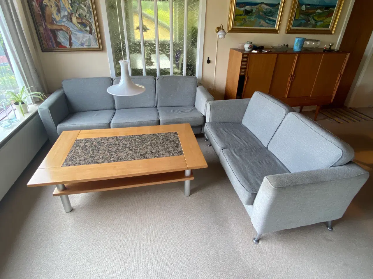 Billede 5 - Flot 2+3 Sofa med sofabord 