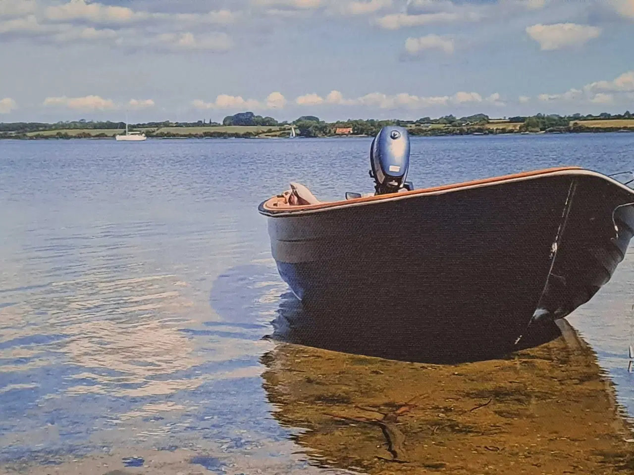 Billede 1 - Sejljolle m. Reg. Trailer og motor