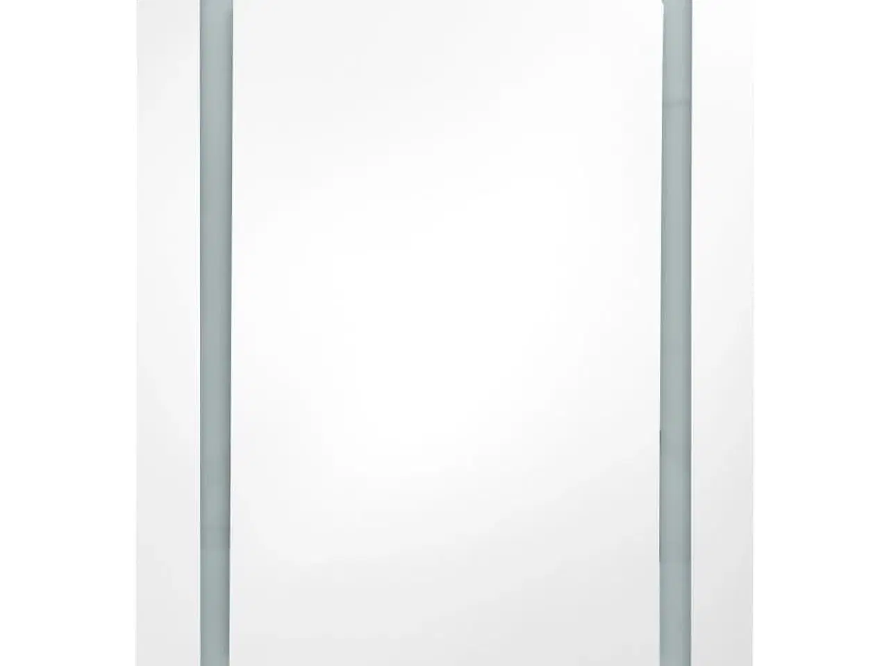 Billede 5 - Badeværelsesskab med spejl + LED-lys 50x13x70 cm