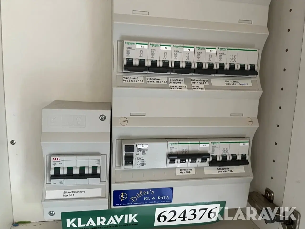 Billede 3 - Komplet Elinstallation Hus LK/Schneider/Hager kontakter/Tavle/loftudtag