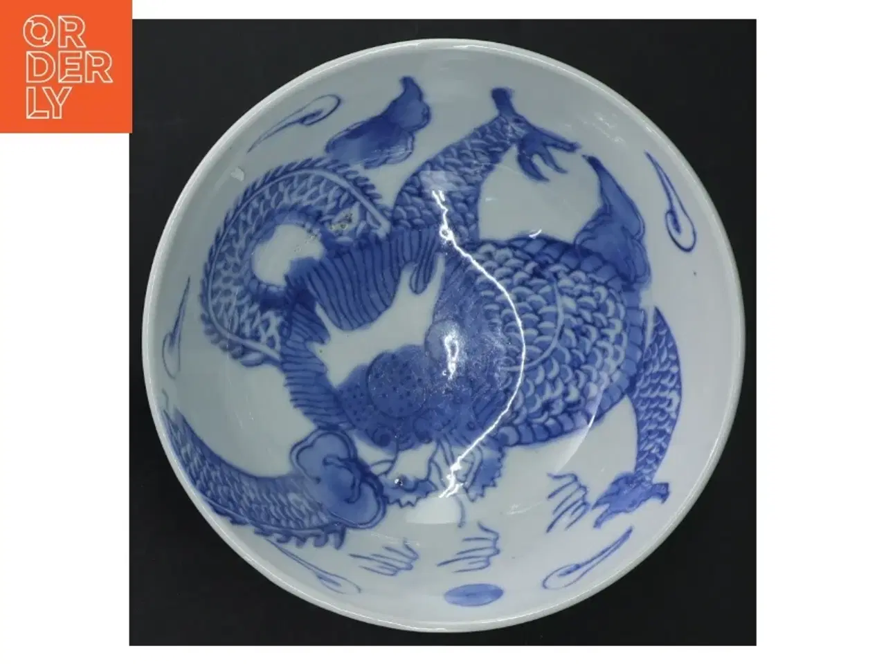 Billede 3 - Blå og hvid porcelænsskål (str. 18 cm)