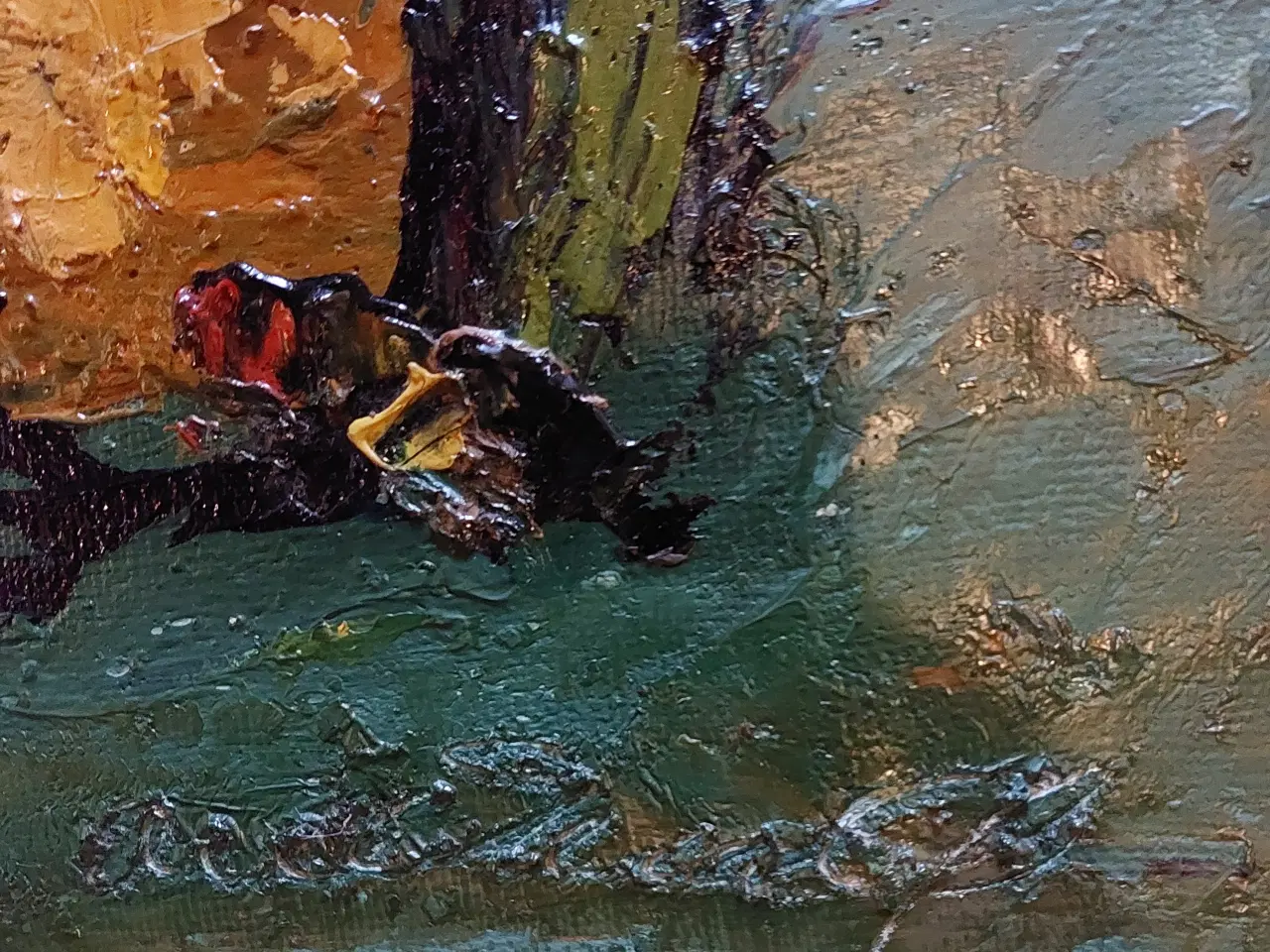 Billede 3 - A. WENØ - ( 1913 - 1972 )- spartelmaleri