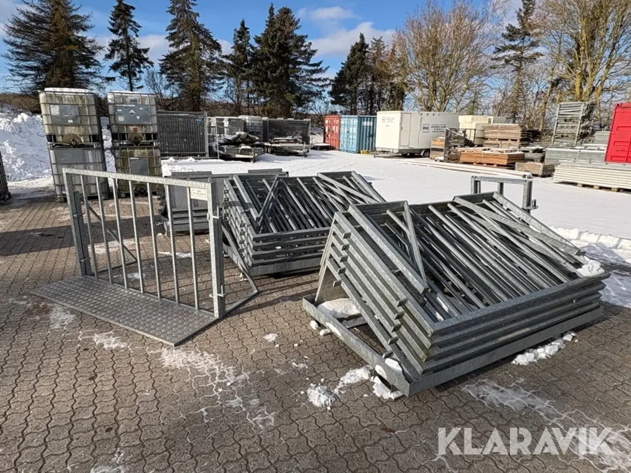 Billede 1 - sceneafspærringen/hegn 15 fag 30 meter