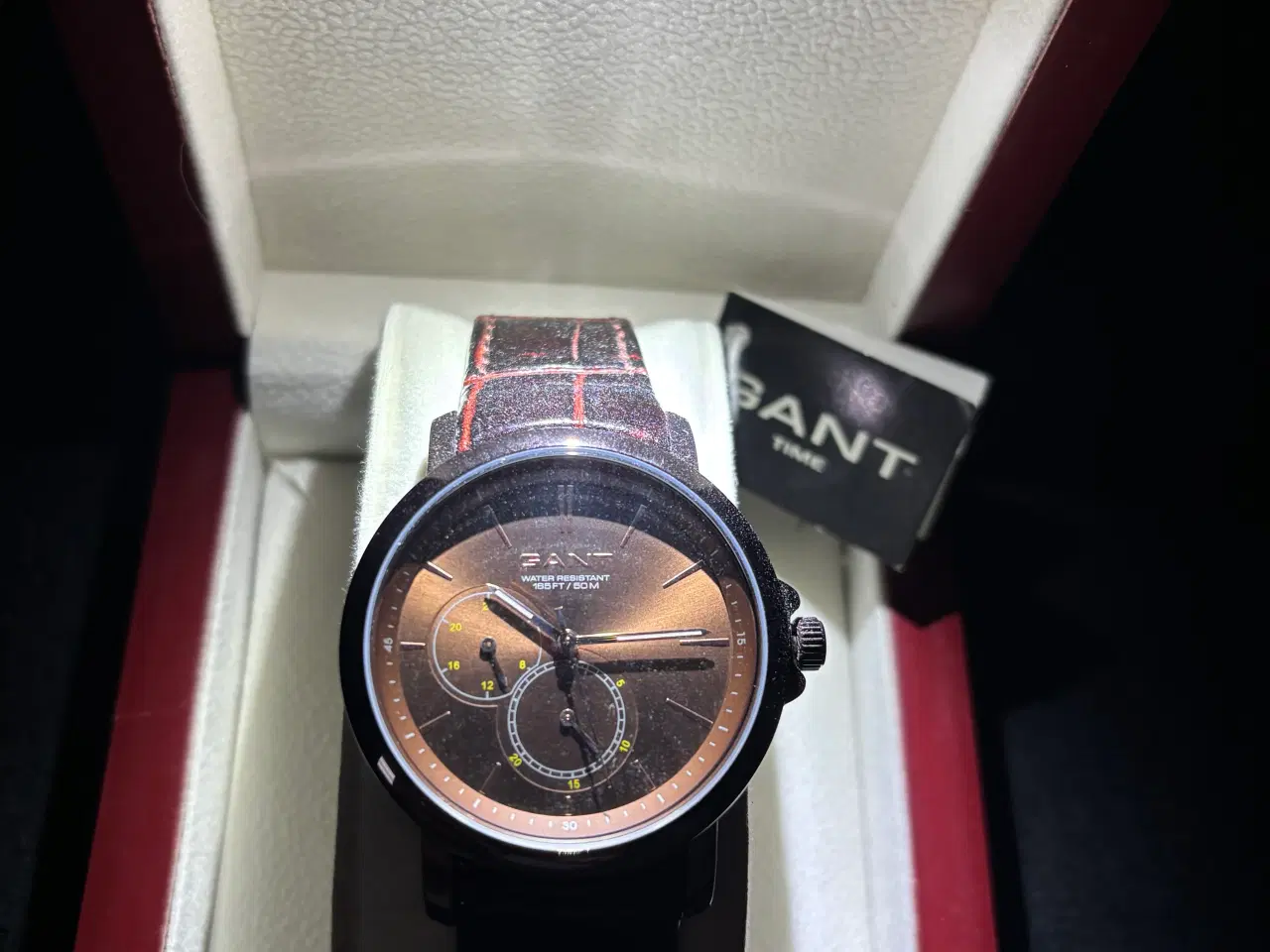 Billede 1 - GANT Lauderdale ur brun rem Helt Nyt med prismærke