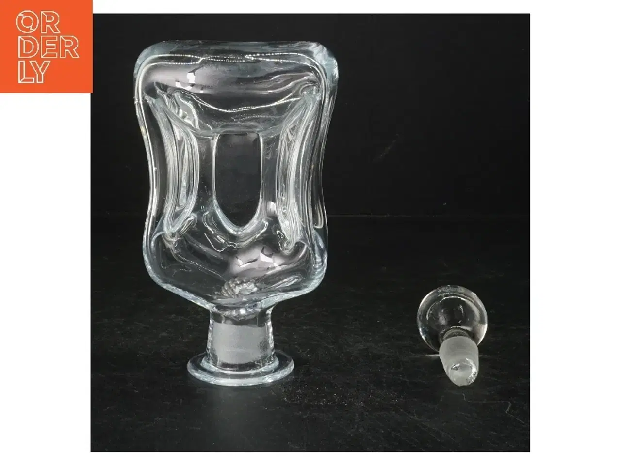 Billede 2 - Klukflaske fra Holmegaard (str. 21 cm)