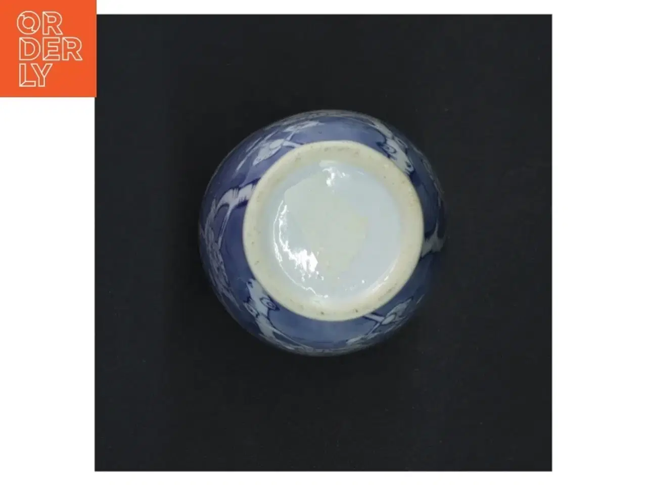 Billede 3 - Blå og hvid porcelænsvase (str. 15 x 7 cm)
