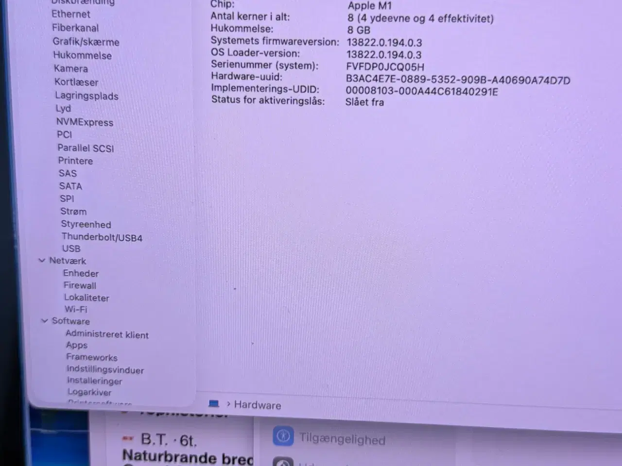 Billede 8 - Super Lækker Mac Book pro M1 2020- 512 gb HD,