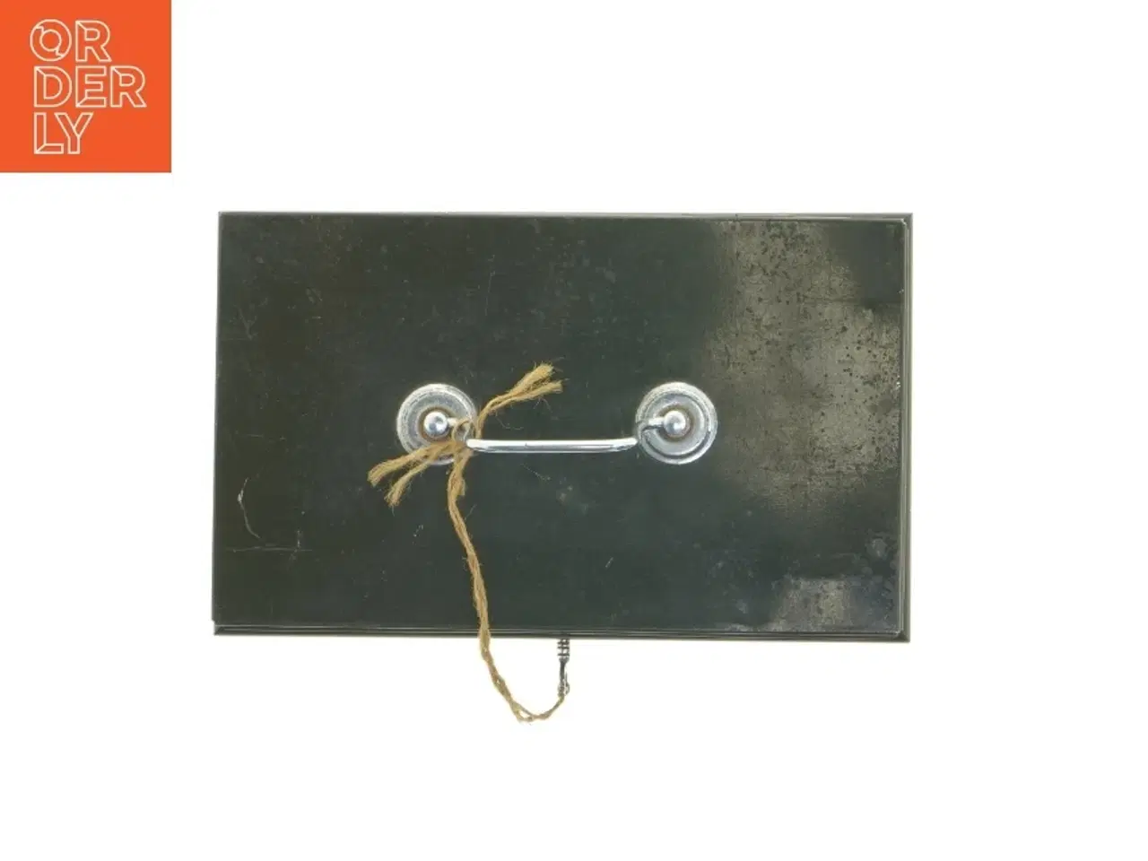 Billede 6 - Grøn pengekasse i metal (str. 24 x 14 x 9 cm)
