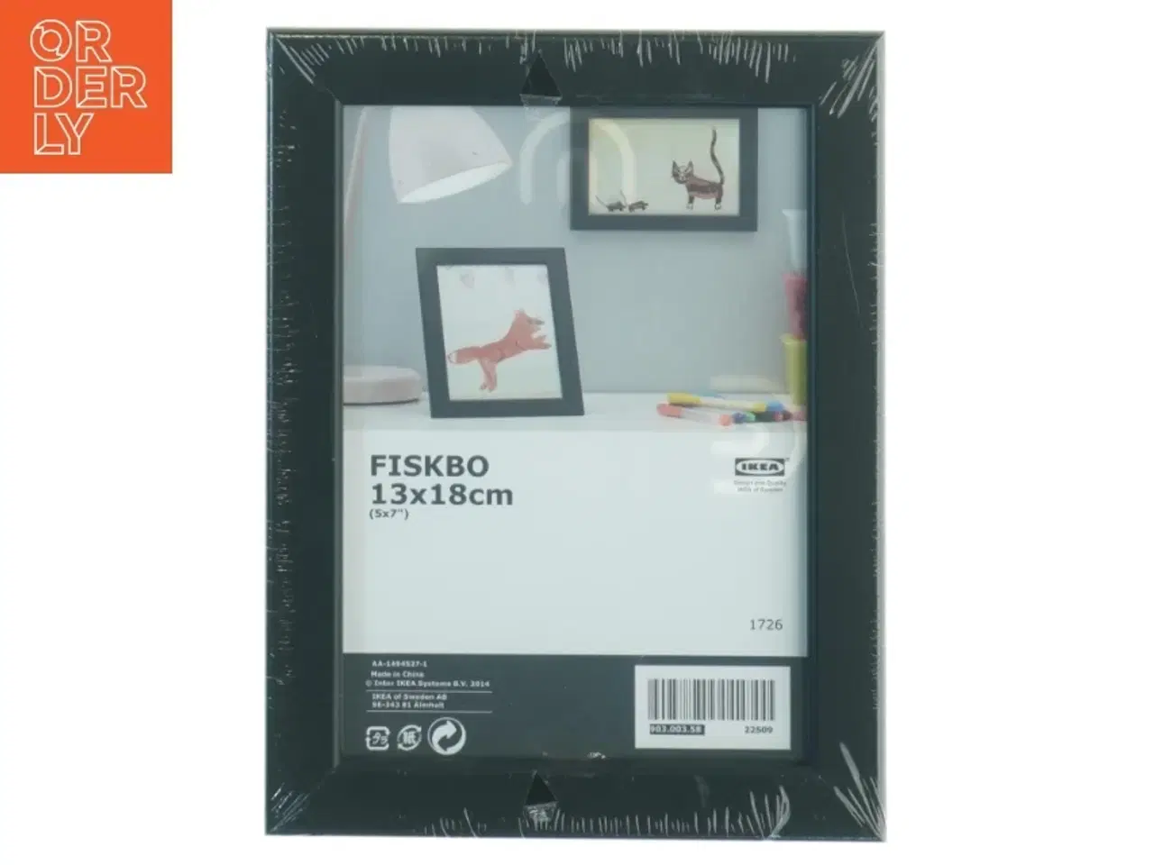 Billede 1 - Sort IKEA FISKBO Ramme 13x18 cm fra IKEA (str. 21 x 16 cm)