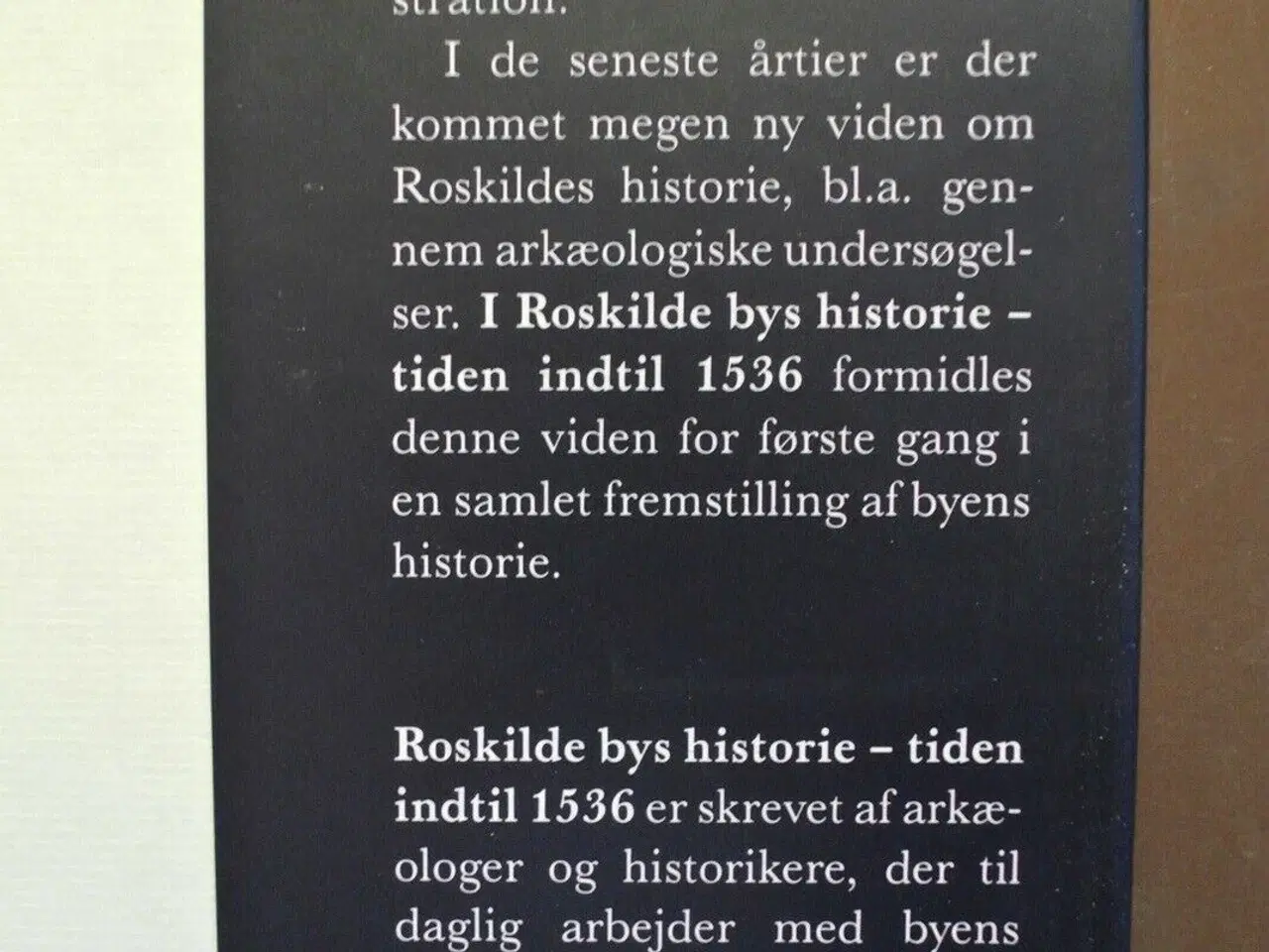 Billede 2 - roskilde bys historie - tiden indtil 1536, red. af