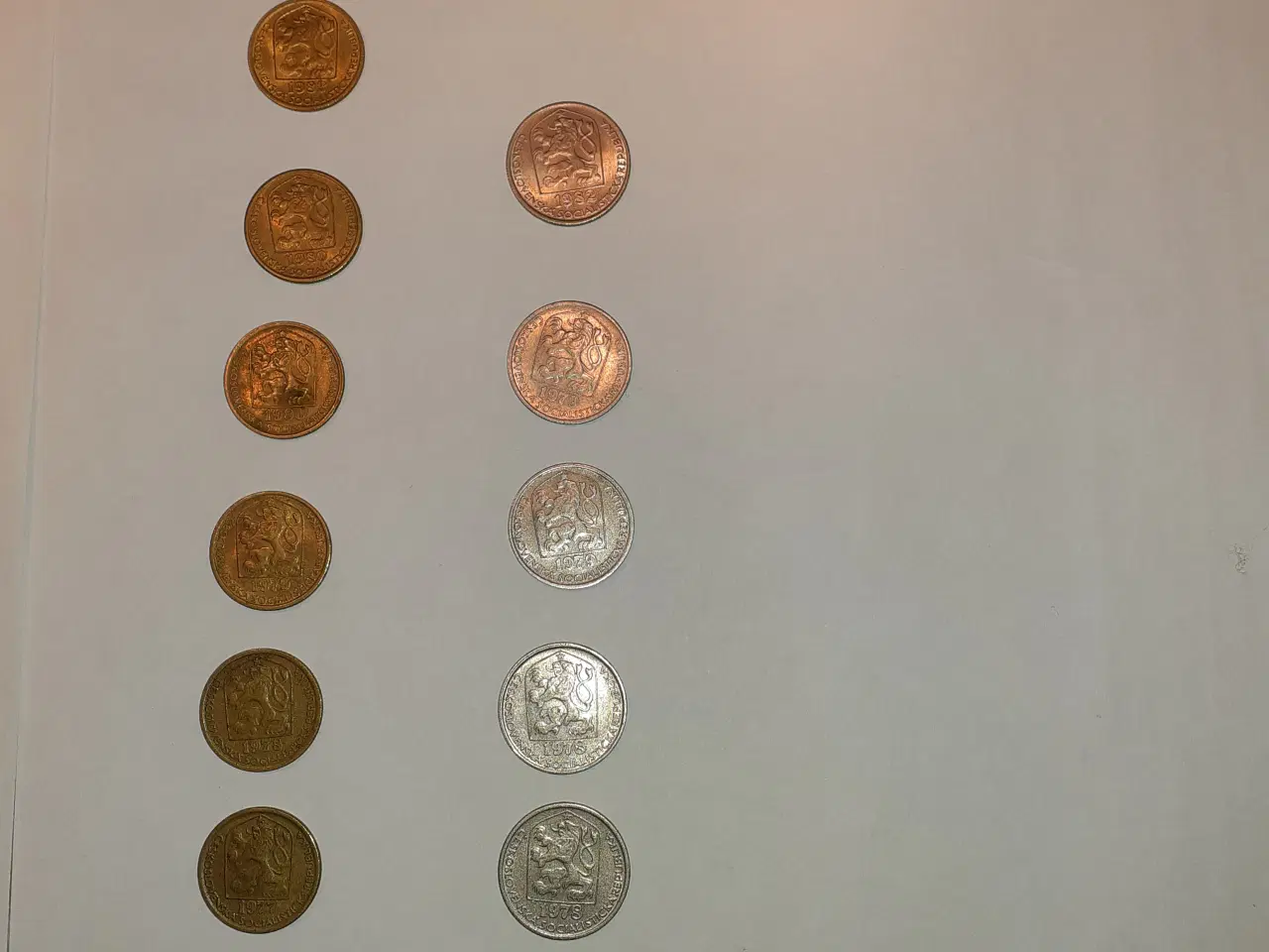 Billede 2 - Czekoslovakiet mønter 