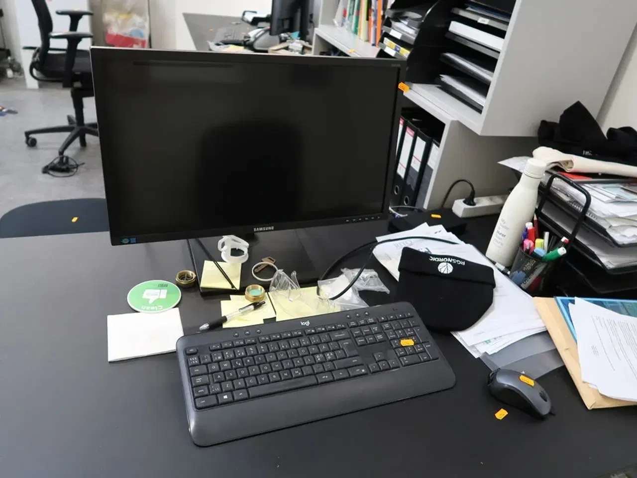 Billede 1 - Computerskærm SAMSUNG S24E450, tastatur, mus, dockingstation DELL