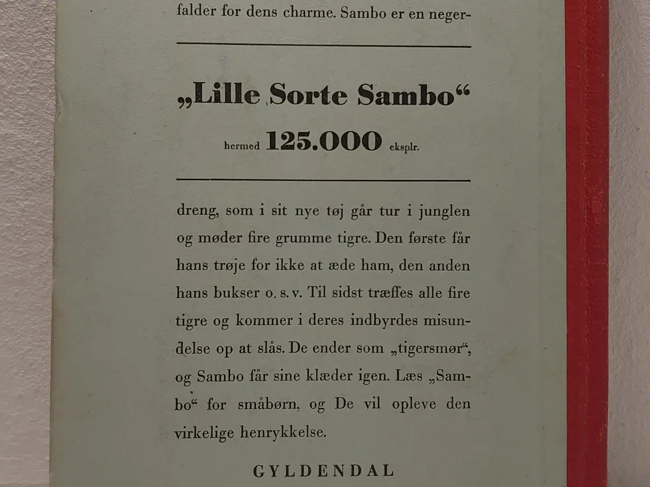 Billede 2 - Helen Bannerman: Lille sorte Sambo. 5 oplag 1948.