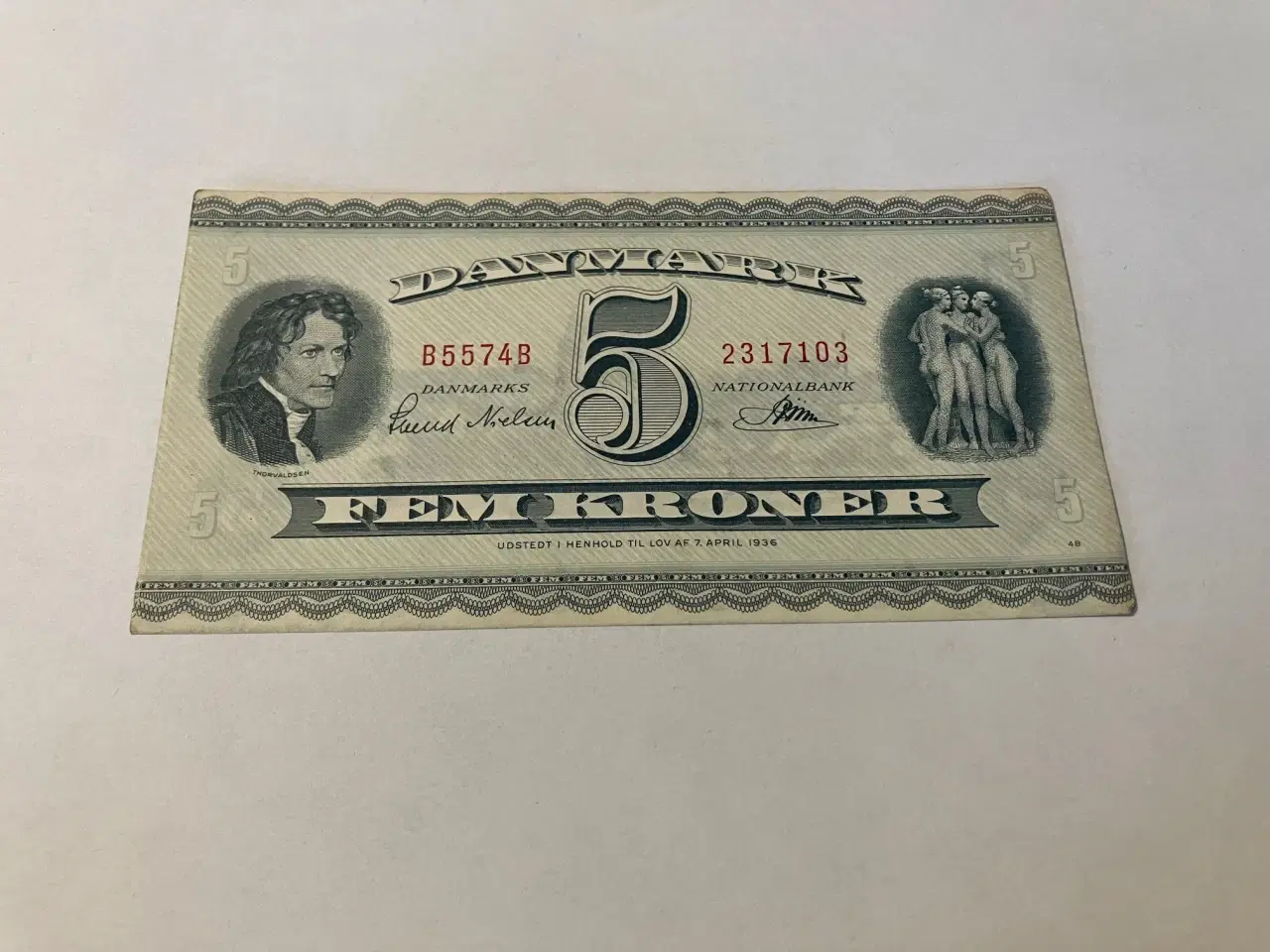 Billede 1 - 5 Kroner B5 1957