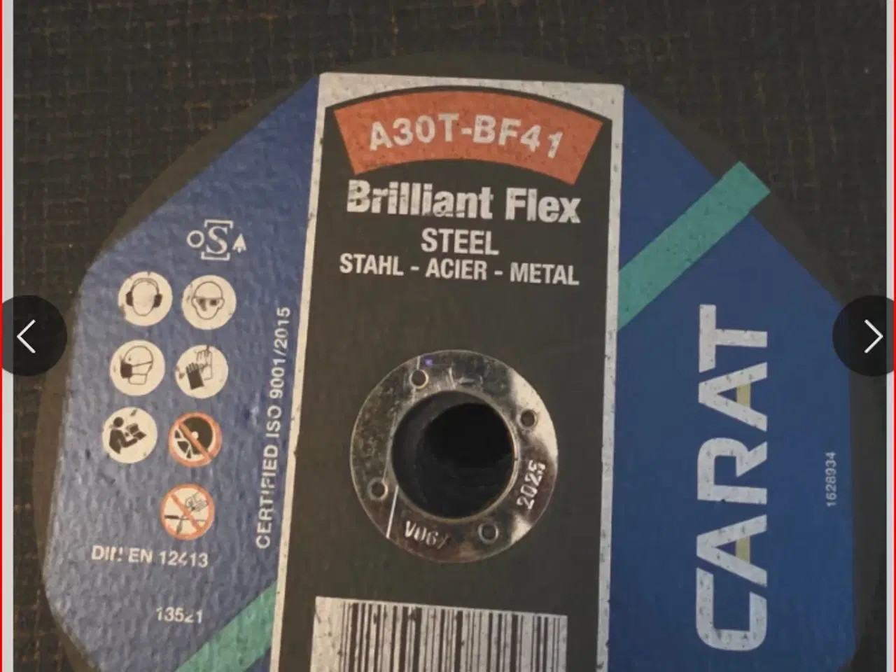 Billede 2 - Carat Brilliant Flex A30T-BF41 Stålskæreskive
