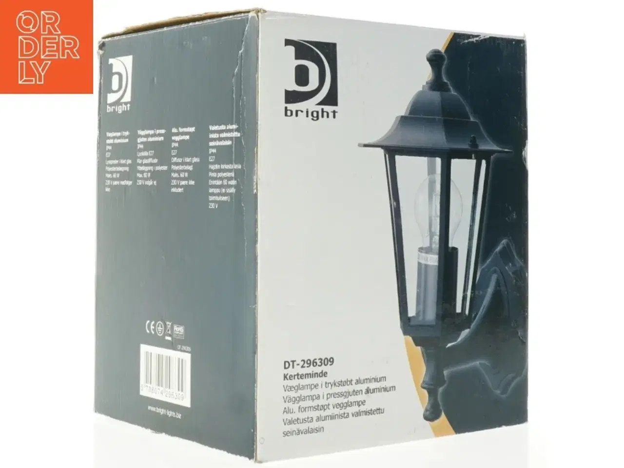 Billede 2 - Udendørslampe i støbt aluminium fra Bright (str. 28 x 16 cm)
