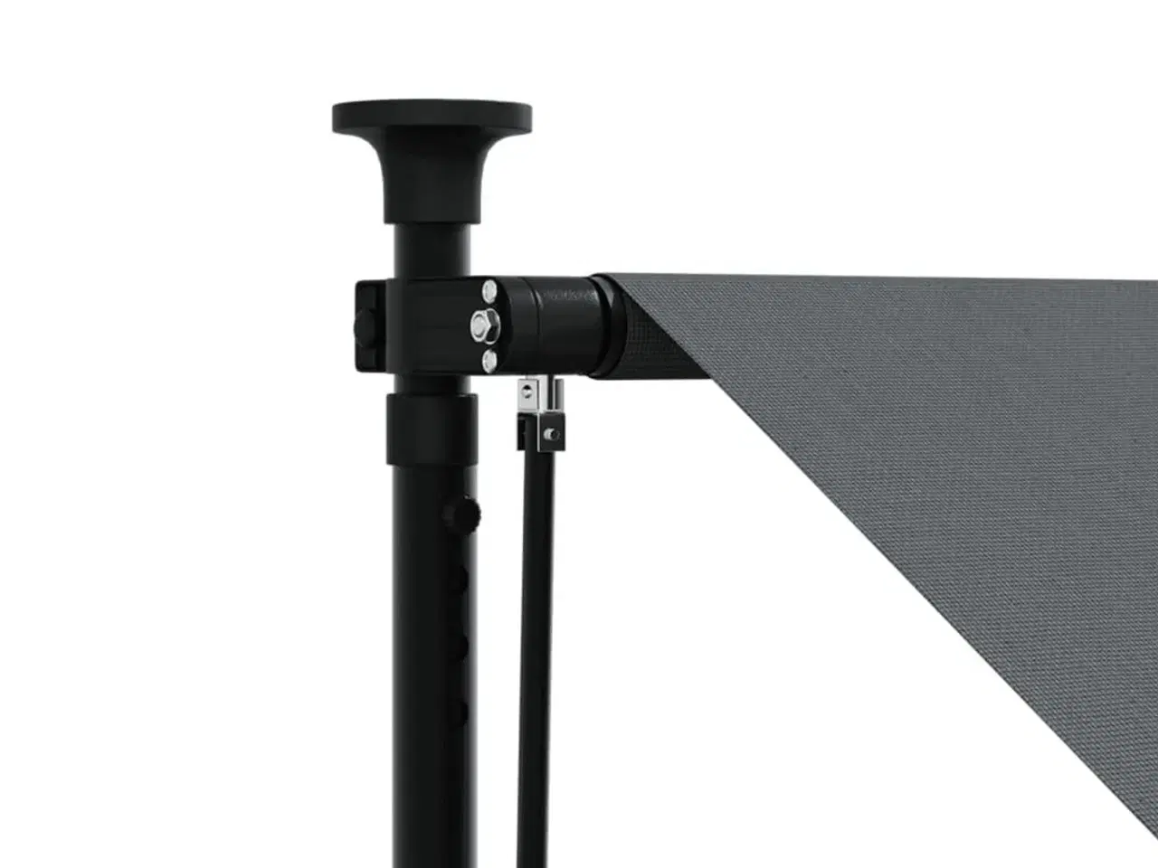 Billede 8 - Markise 300x150 cm sammenrullelig stof og stål antracitgrå