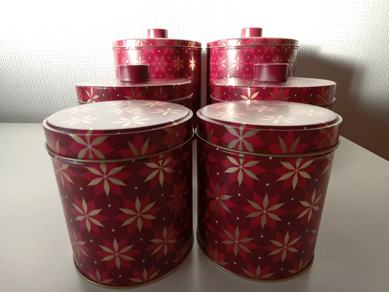 Billede 3 - 3 Kagedåser. Flot sæt i 3 størrelser.