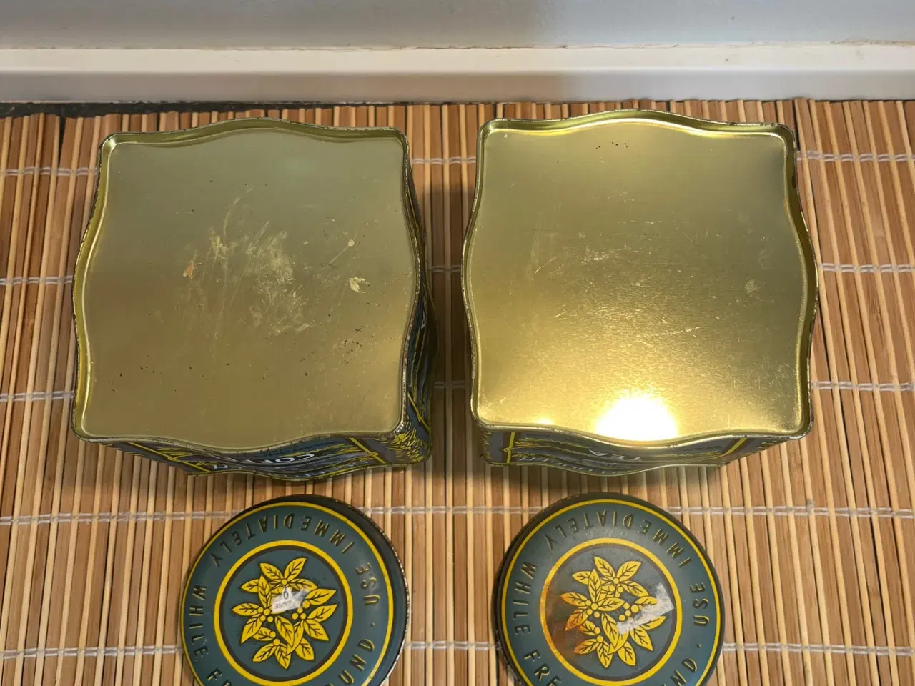 Billede 2 - 2 stk. Vintage Ocean Queen Kaffedåser – Maritim Re