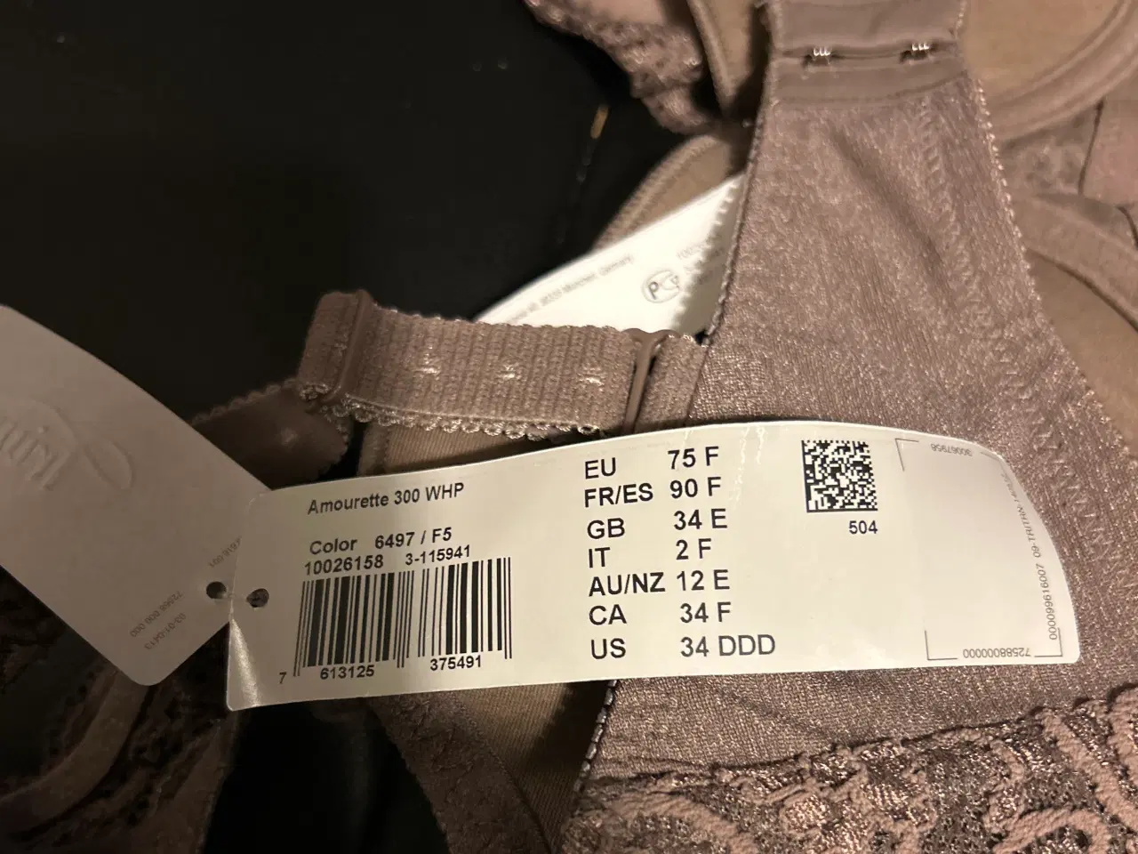 Billede 3 - Bh amourette 300 WHP ny og ubrugt med mærke 