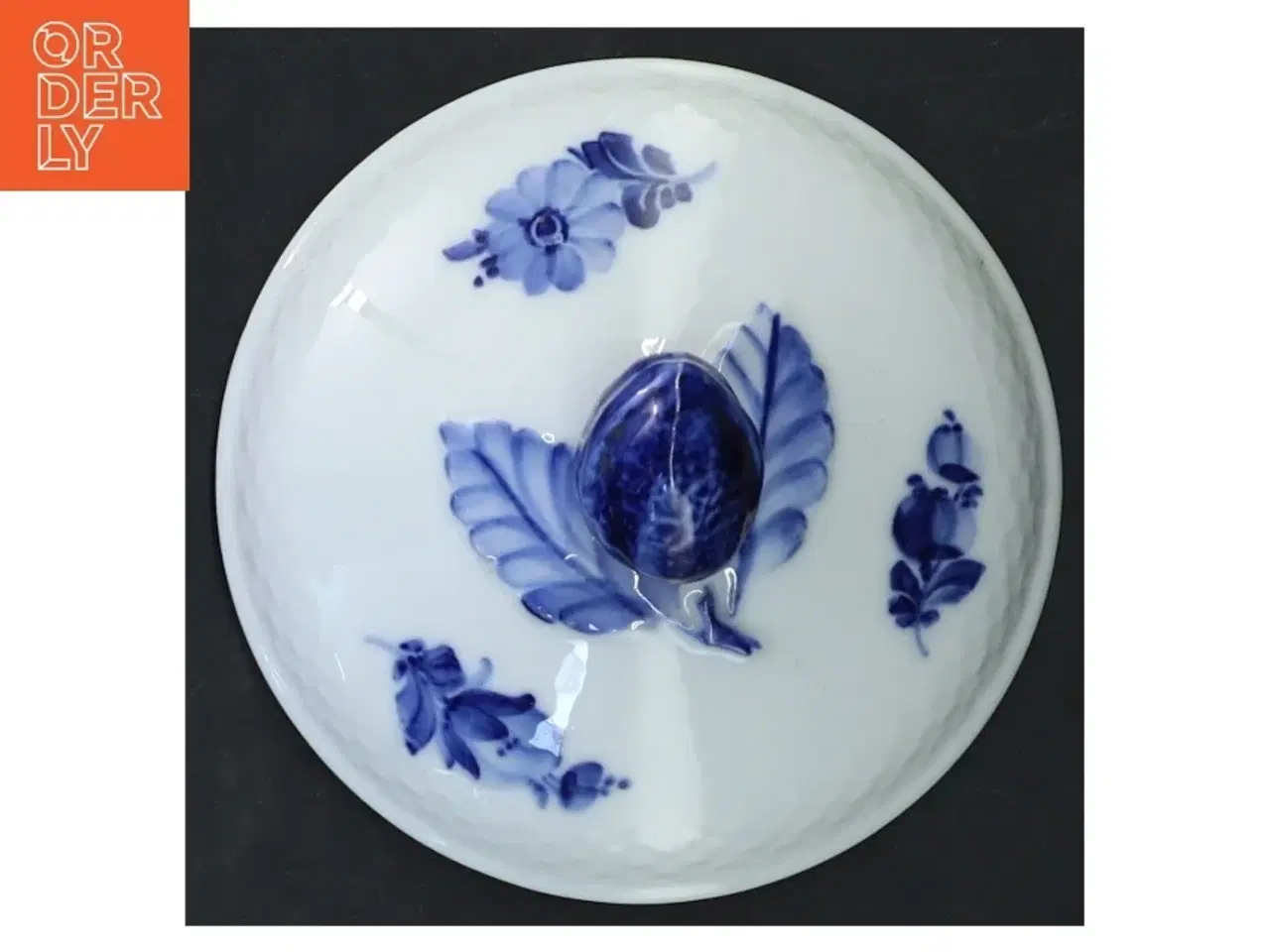 Billede 3 - Royal Copenhagen blå blomst låg (str. 12x6 cm)