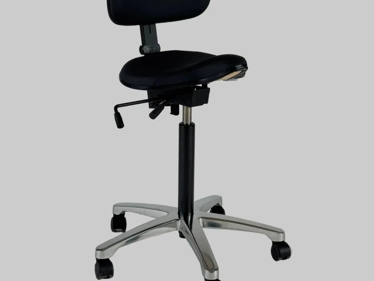 Billede 1 - RH Support 4501 Kontorstol – Sort/Krom Stel