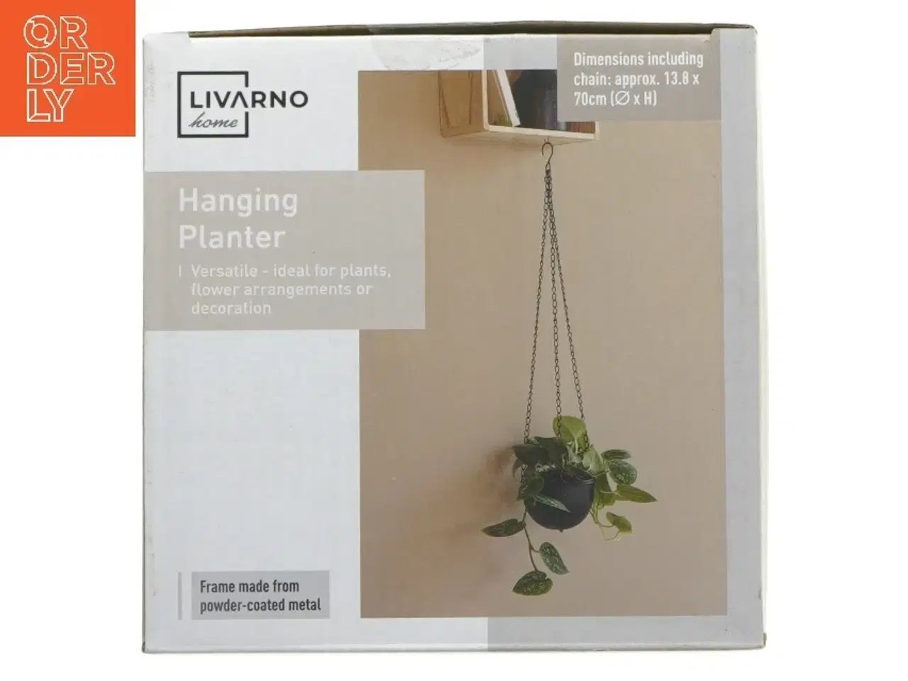 Billede 2 - Hængende urtepotteskjuler fra Livarno (str. Ø 13,8 cm højde 70 cm)