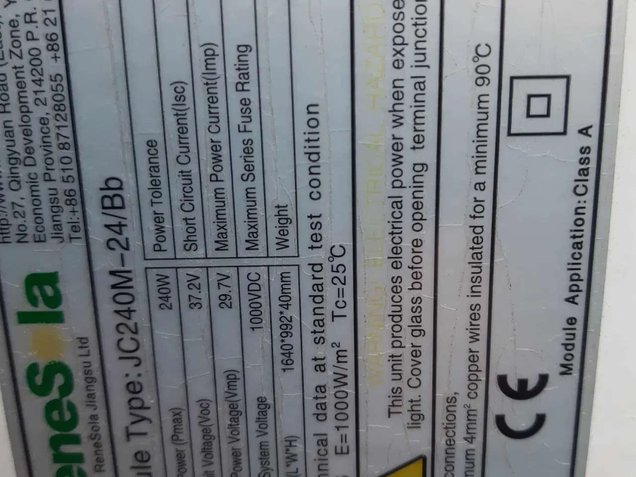 Billede 1 - Solceller - 16 brugte netop nedtaget