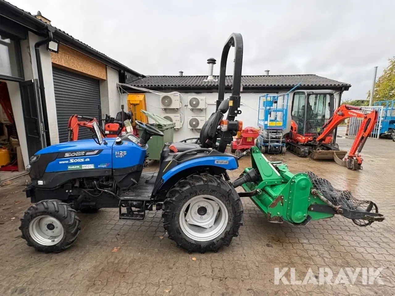 Billede 2 - Minitraktor Solis H26 hst med stennedlægningsfræser
