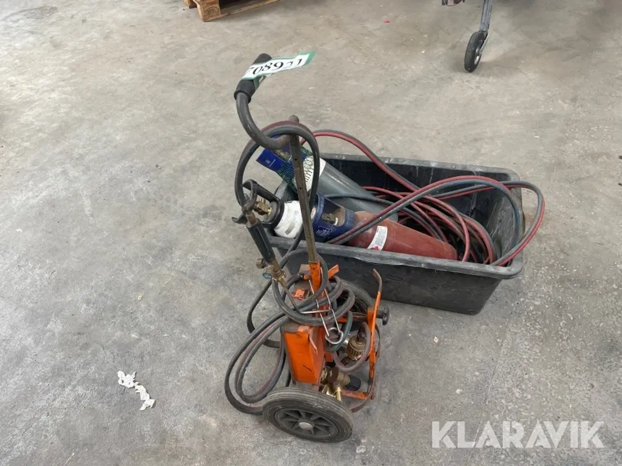 Billede 3 - Ilt vogn med 3 flasker