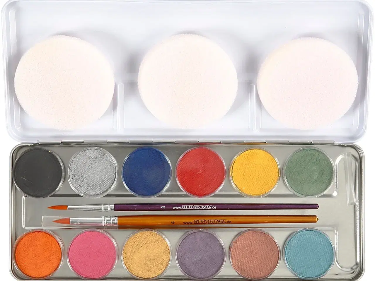 Billede 1 - Eulenspiegel Ansigtsmaling Sæt - 12 Farver