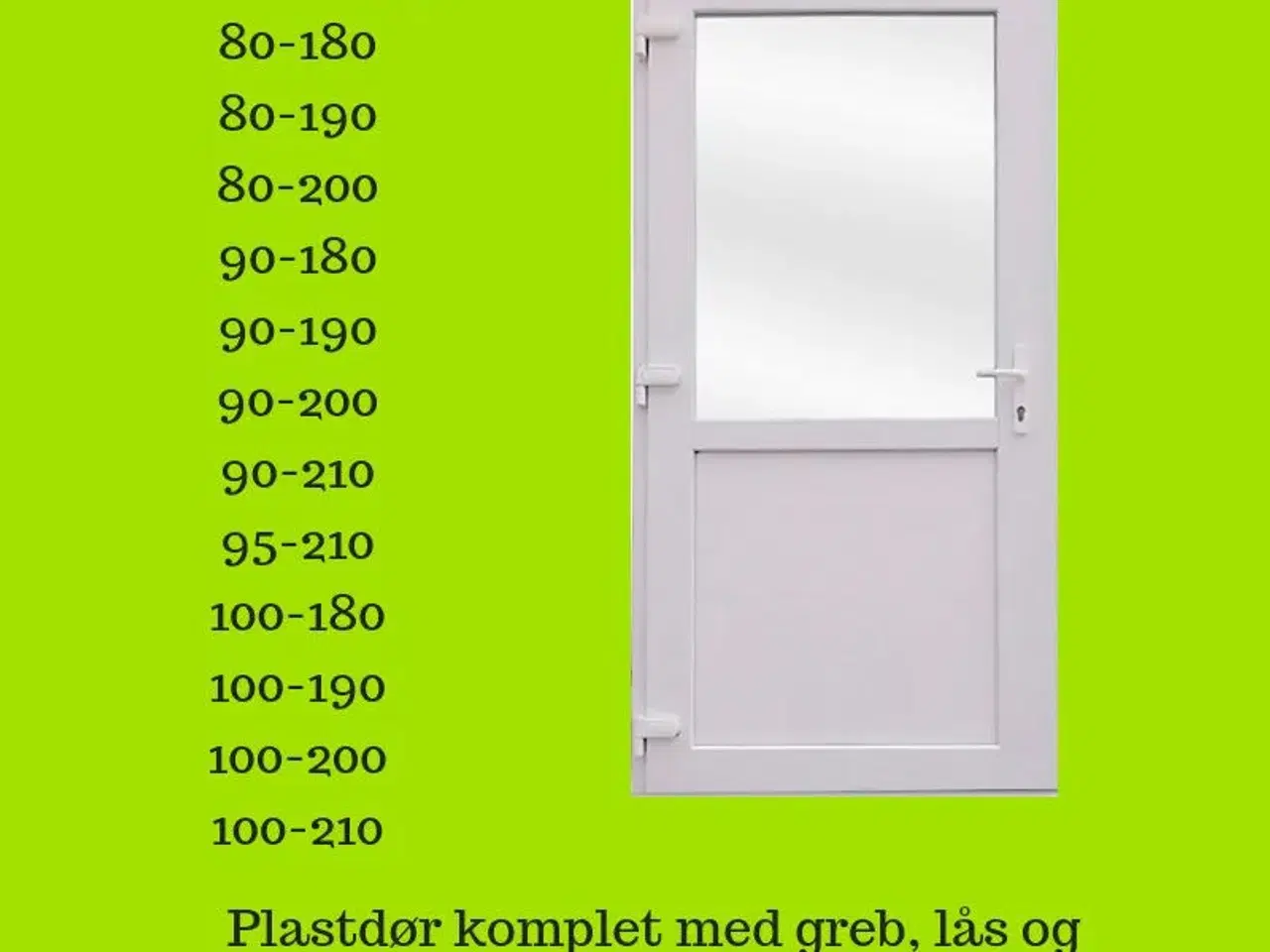 Billede 14 - Plast facadedør H190