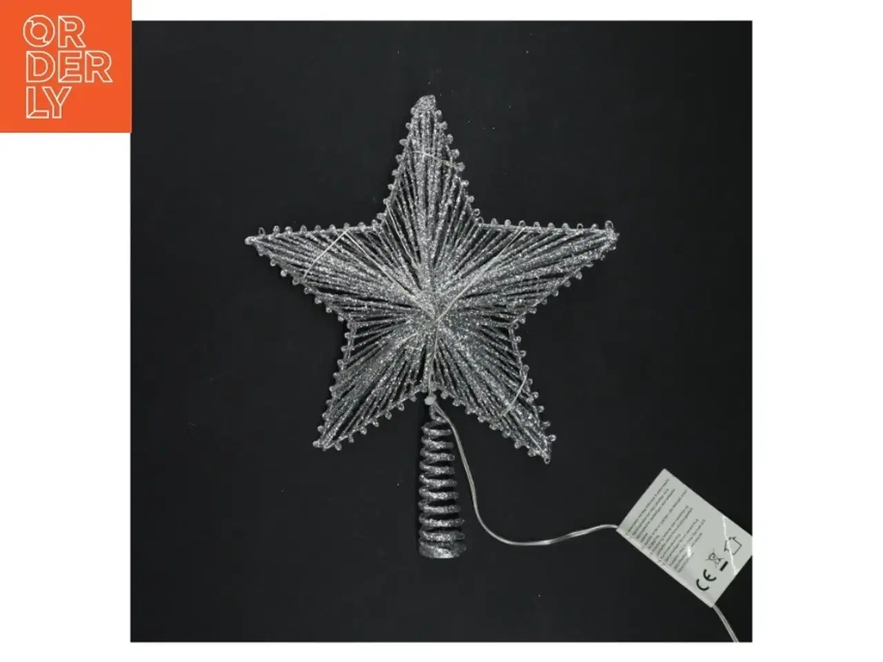 Billede 1 - Dekorativ julestjerne med LED-lys (str. 16 x 20 cm)