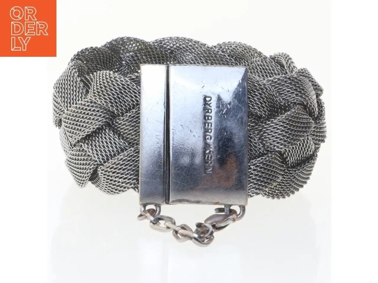 Billede 2 - Flettet sølvfarvet armbånd fra Dyrberg Kern (str. 20,5 cm)