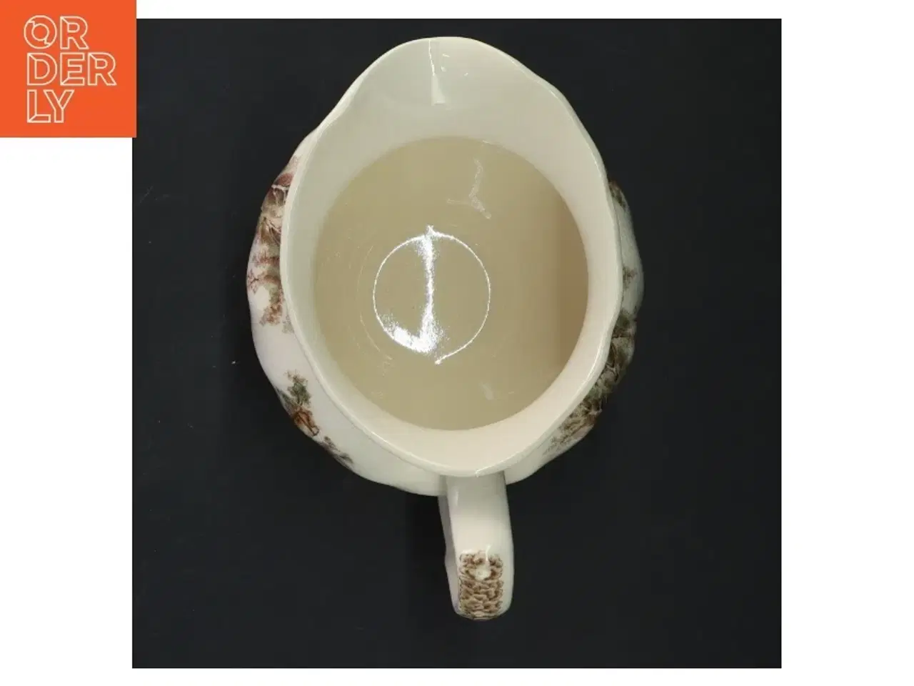 Billede 3 - Keramikkande med gammeldags landskabsmotiv fra Johnson Bros (str. Ø 13 cm)