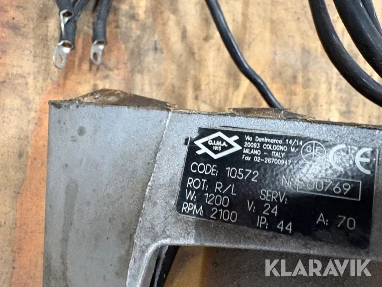 Billede 6 - Køremotor CIMA til el pallevogn