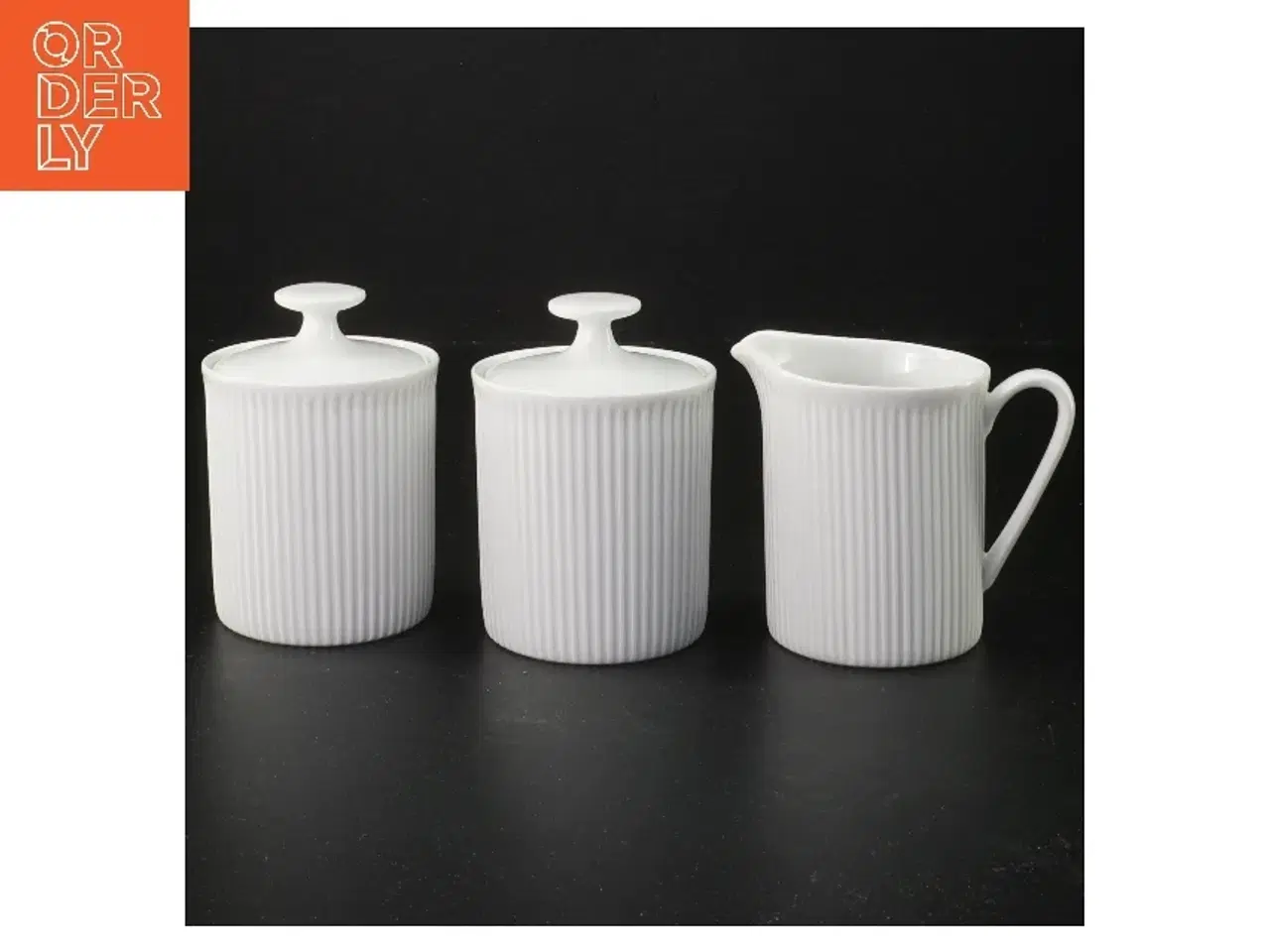 Billede 1 - Sukkerskåle med låg + flødekande - Arzberg - 8 cm