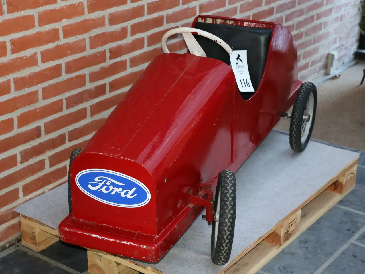 Billede 3 - Gl Pedalbil, funktions dygtig stand, L ca 165cm.